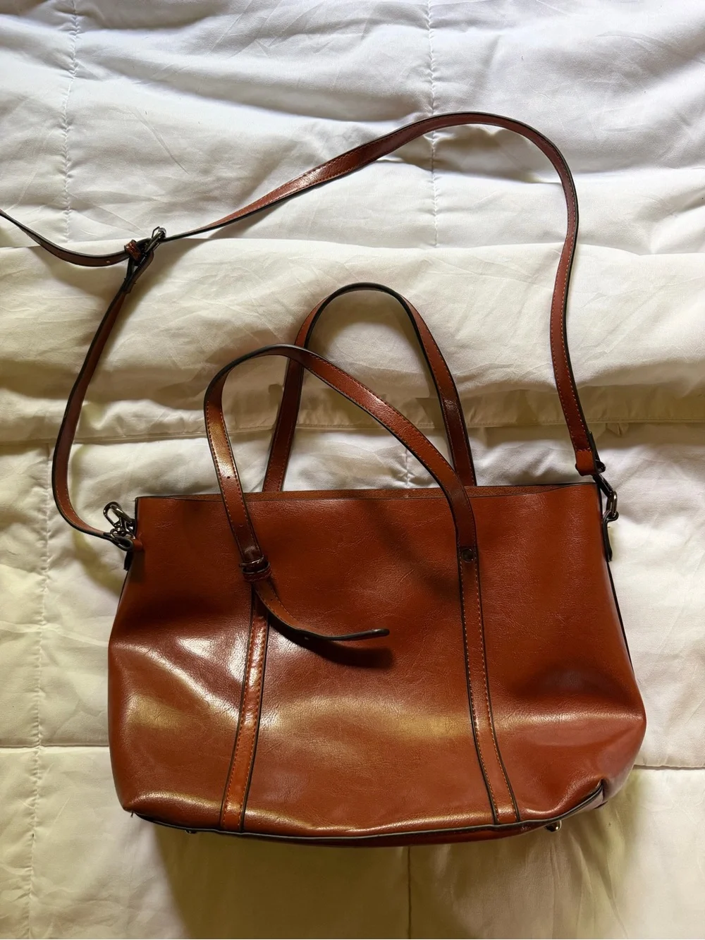 Besto U brown leather purse